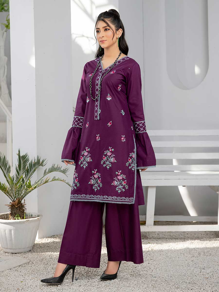Nisha by Aalaya Embroidered Lawn Unstitched Shirt NEK2- D06