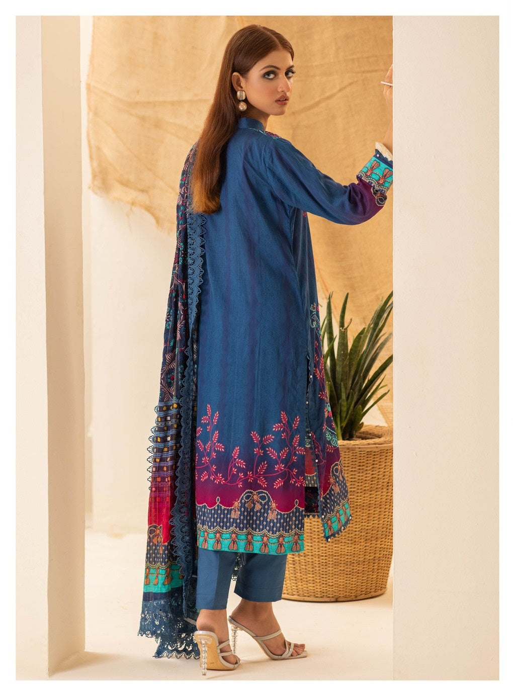 Colors by Al Zohaib Printed Lawn Suits Unstitched 3 Piece CSD-23-06 - Summer Collection