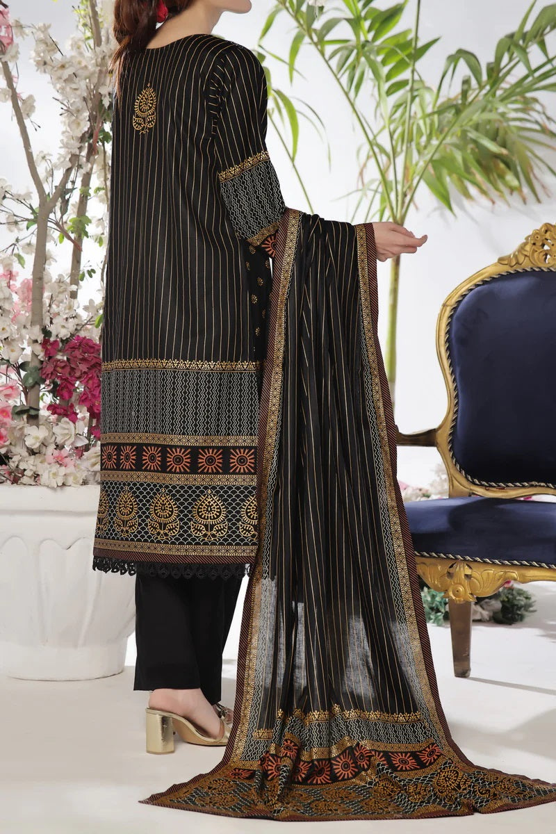 Daman By VS Textiles Printed Lawn Suits Unstitched 3 Piece VS24-D1 2906-B - Summer Collection