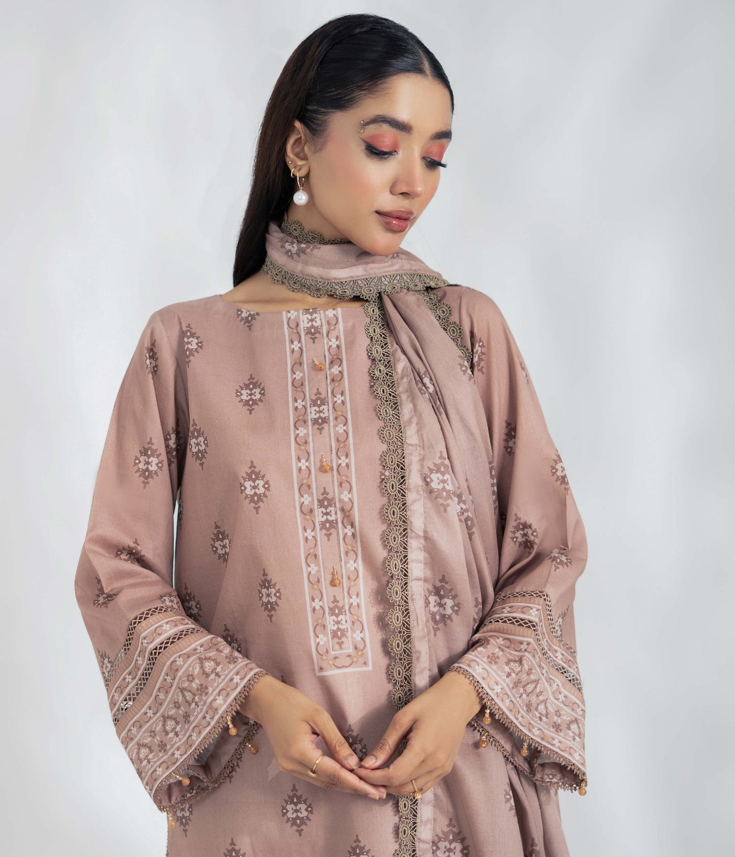 Colors by AlZohaib Textile Digital Printed 3 Piece Lawn Unstitched Dress - D06 Summer Collection
