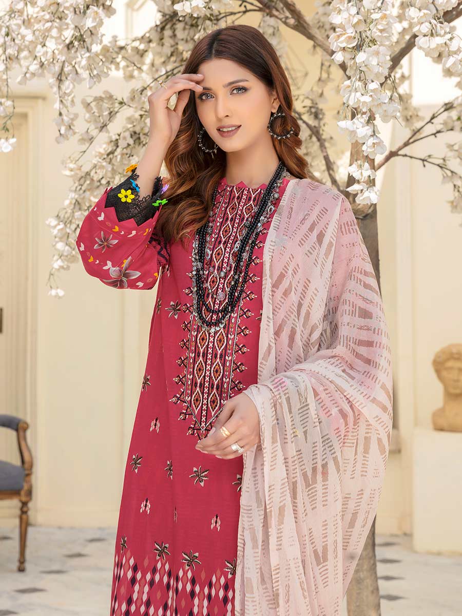 Afreen by Aalaya Embroidered Lawn 3 piece dress unstitched - AL23-D06