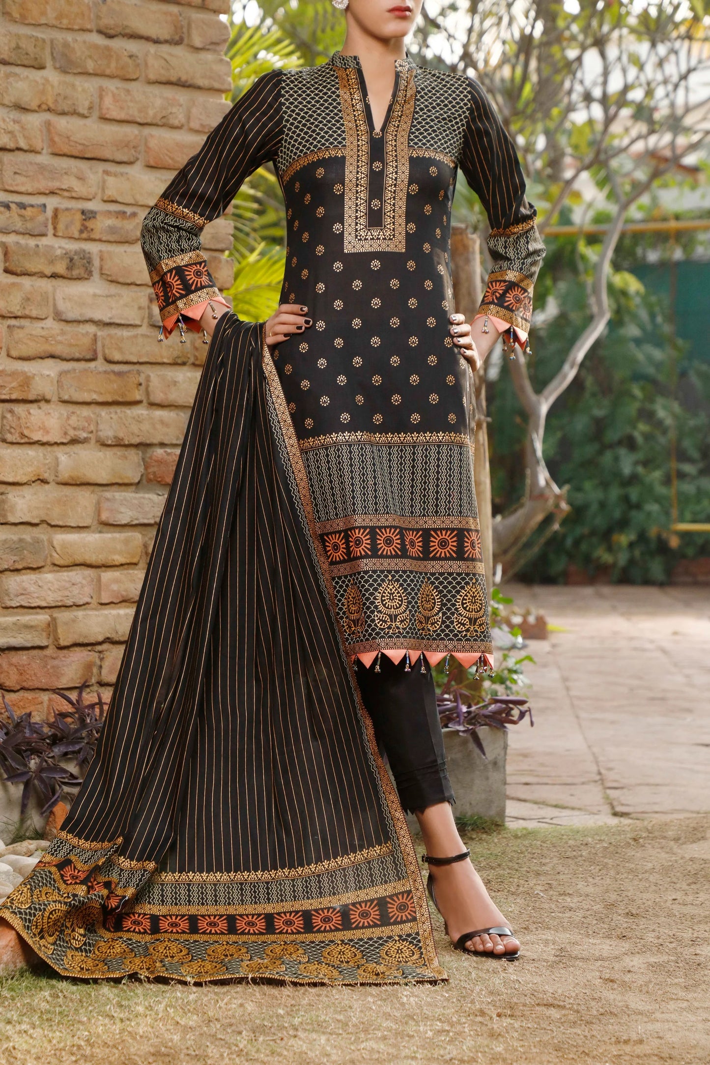 Daman By VS Textiles Printed Lawn Suits Unstitched 3 Piece VS24-D1 2906-B - Summer Collection