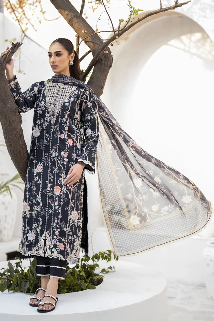 Shezlin by Aabyaan Embroidered Chikankari Suits Unstitched 3 Piece AS-AR-06 MAHIRA  - Summer Collection