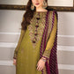 Asim Jofa Zari Sitara Embroidered Chiffon Unstitched 3 Piece Dress - AJZS 06