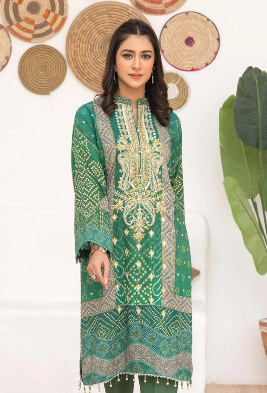 Adan Libas Chunri Embroidered Lawn 2 Piece Unstitched - ALC-04