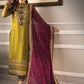 Asim Jofa Zari Sitara Embroidered Chiffon Unstitched 3 Piece Dress - AJZS 06