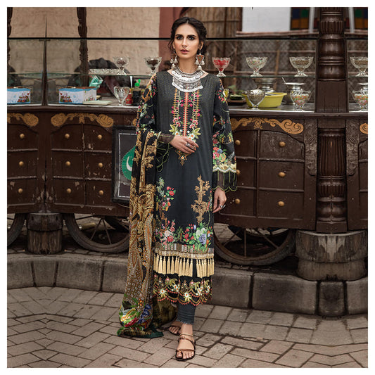 Morja by Gull Jee Embroidered Lawn Unstitched 3 Piece Dress - MJ2102A7