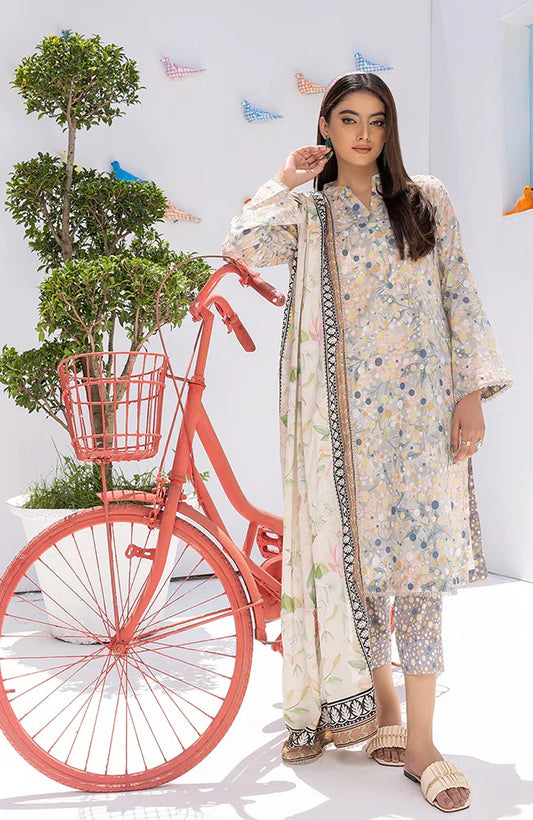 Coco Popup by Alzohaib Printed Lawn 3 piece Unstitched Suit - CPP2-23-07