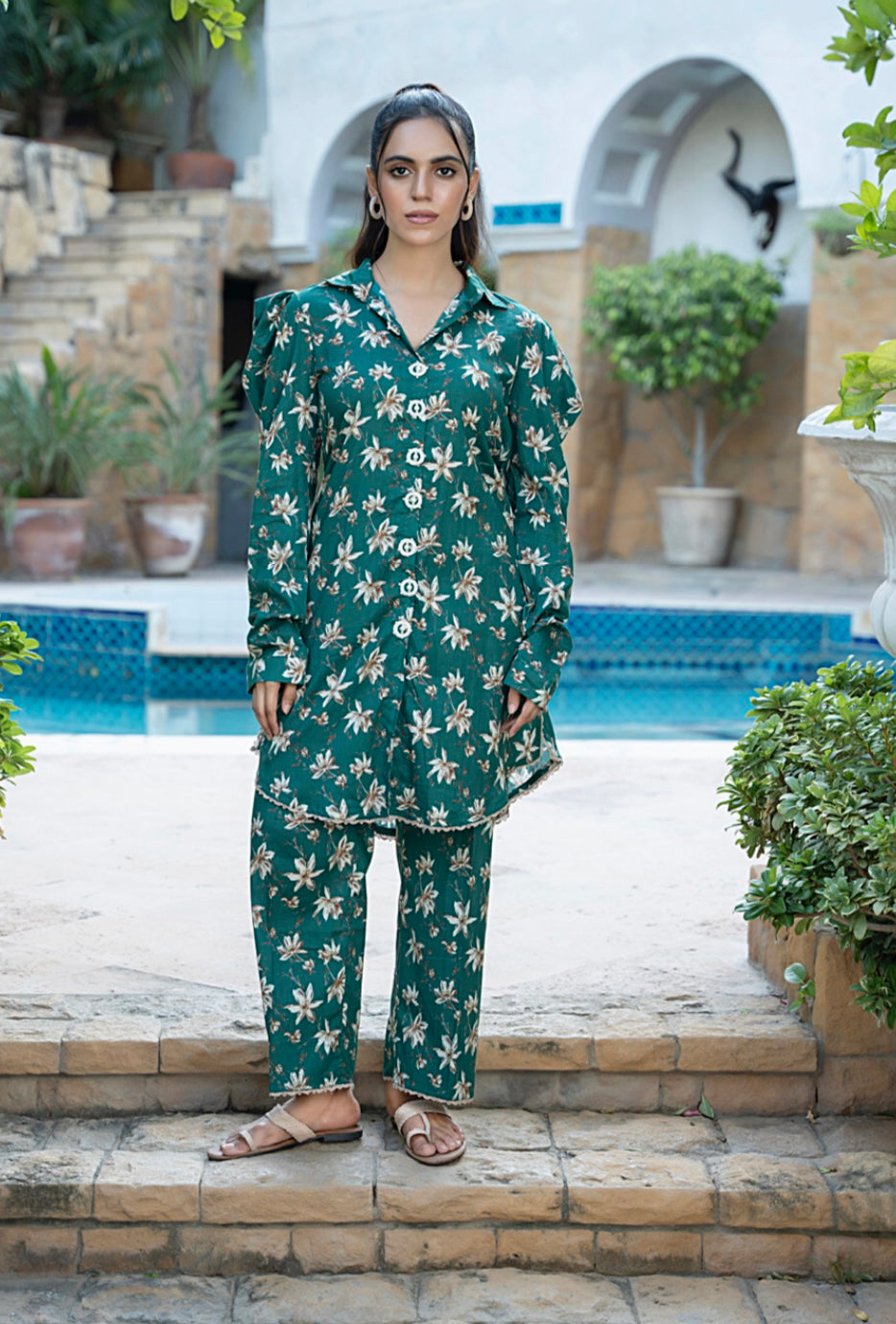 Identic Separates By Regalia Textiles Printed Linen Suits Unstitched 2 Piece RTPL-D-07 - Winter Collection