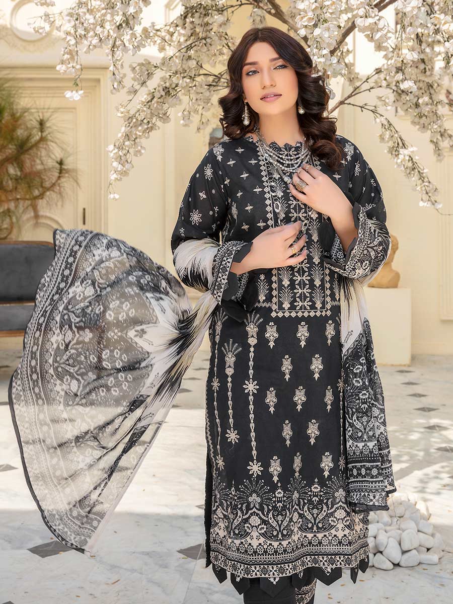 Afreen by Aalaya Embroidered Lawn 3 piece dress unstitched - AL23-D07