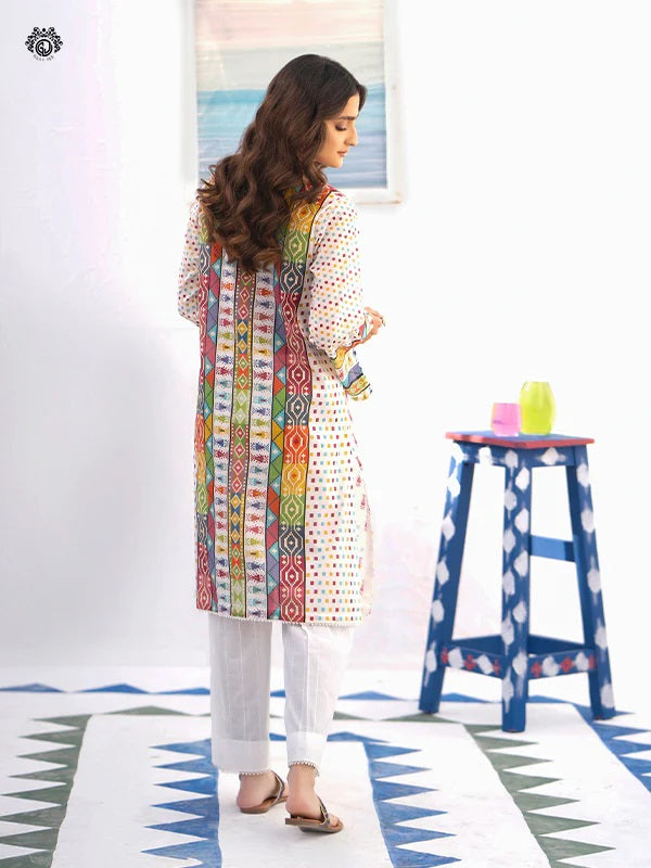 Mia digital Printed Lawn Unstitched 2 piece dress - GM2401A7
