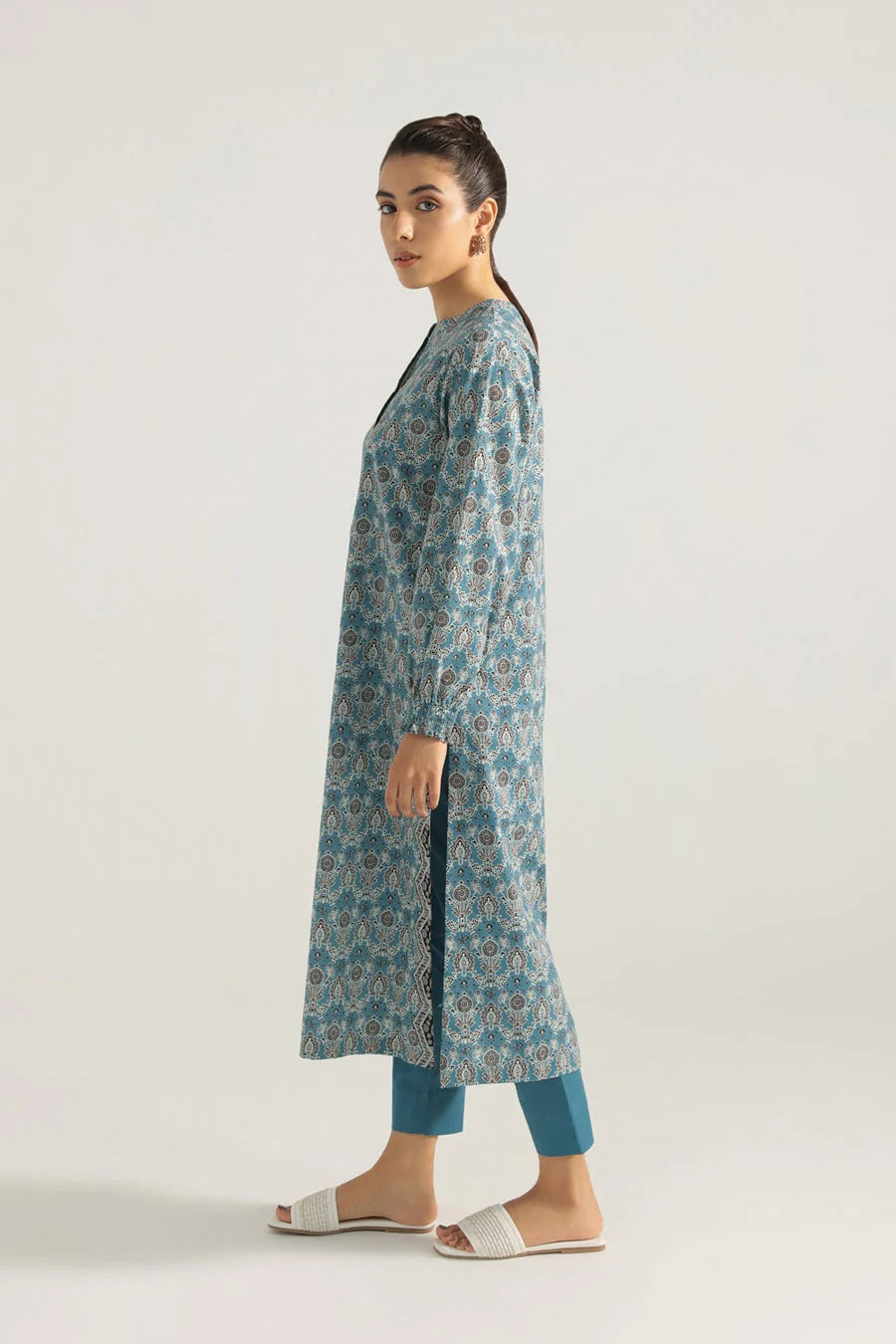 Sapphire Intermix Printed Cotton Shirt 1 piece Unstitched - U1 DY22V5 07