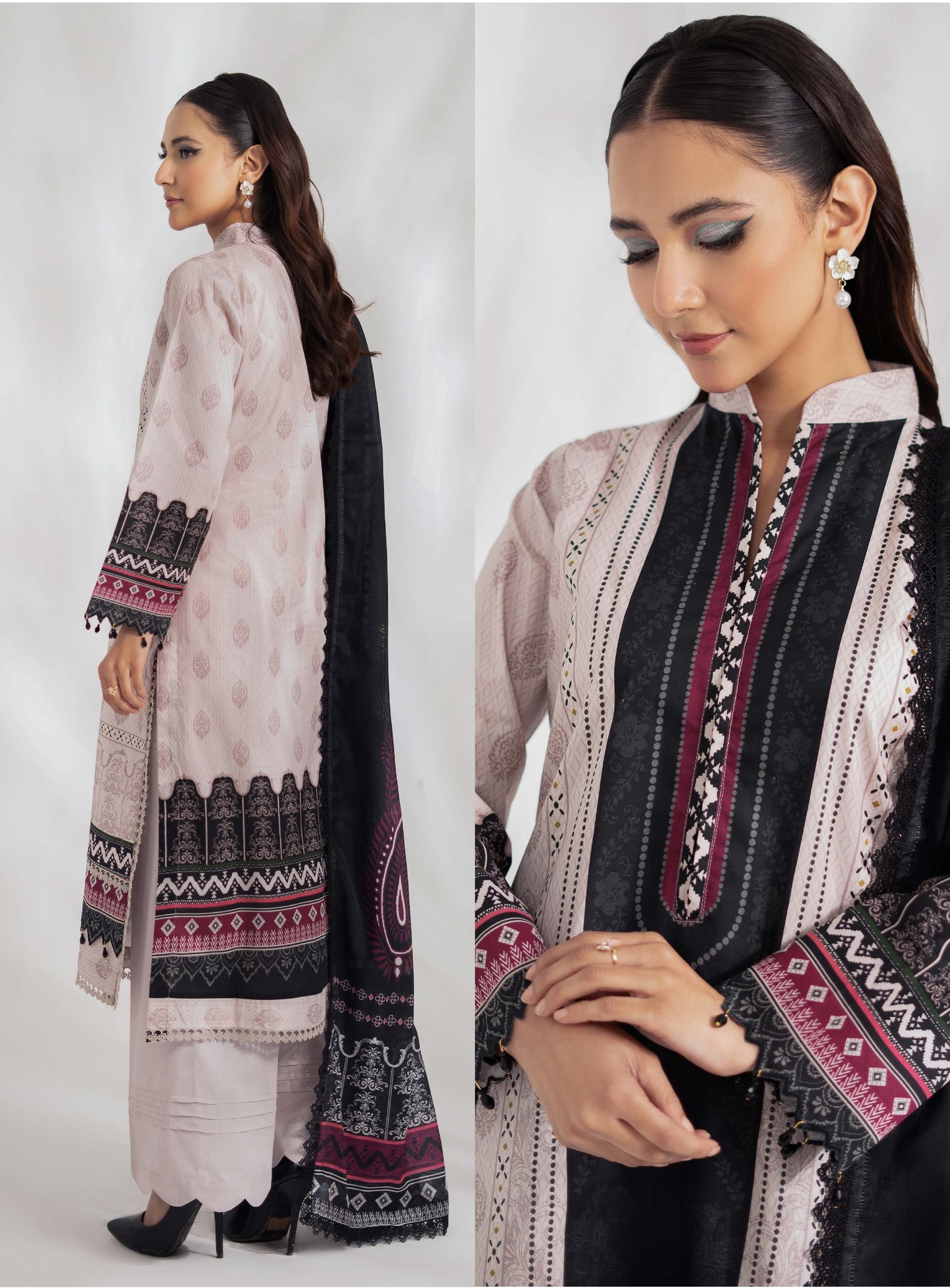 Colors by AlZohaib Textile Digital Printed 3 Piece Lawn Unstitched Dress - D07 Summer Collection