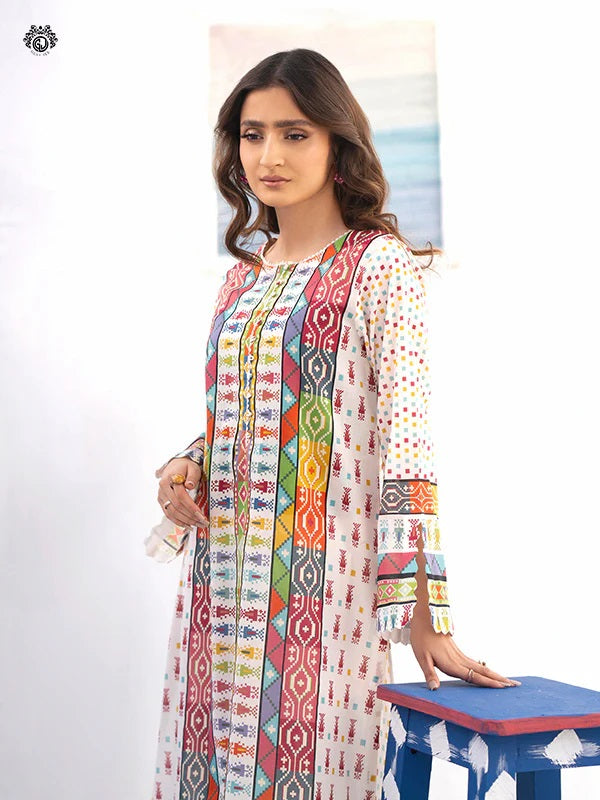 Mia digital Printed Lawn Unstitched 2 piece dress - GM2401A7