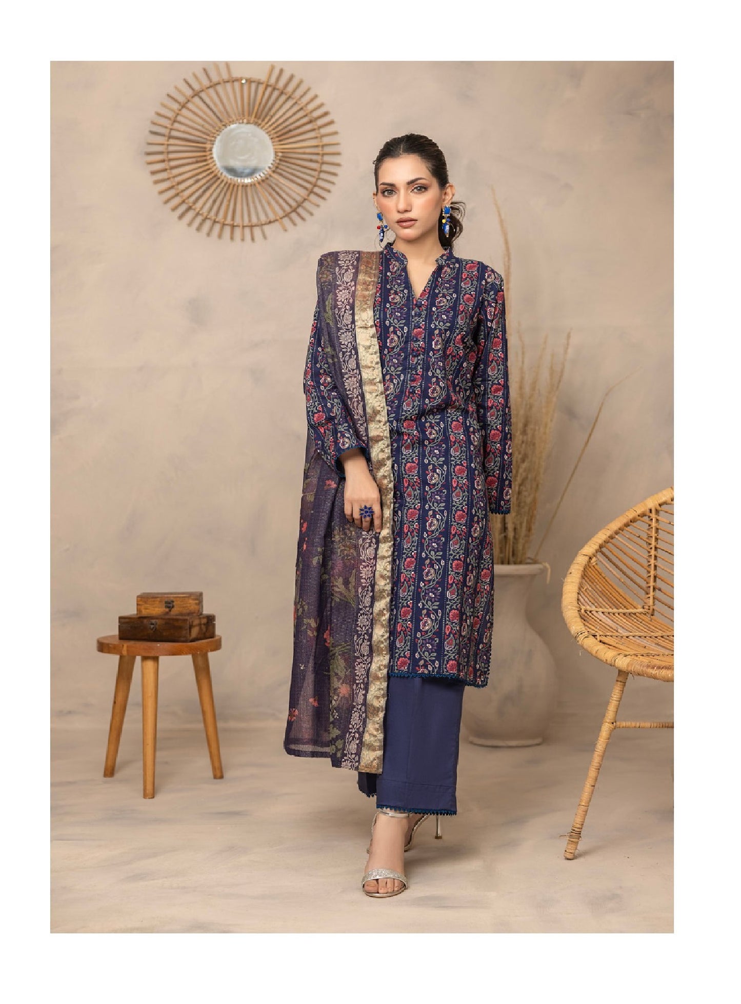 Salina Platinum By Regalia Textiles Printed Lawn Suits Unstitched 3 Piece - SM-07 - Summer Collection
