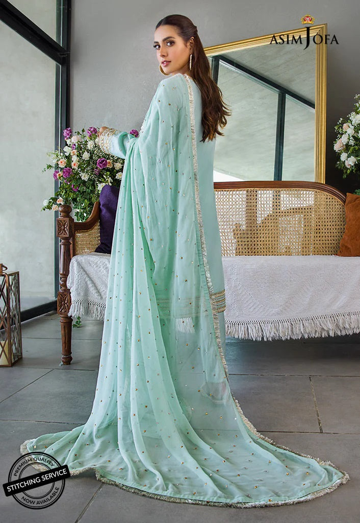 Asim Jofa Embroidered Lawn Suits Unstitched 3 Piece AJCK-07 - Eid Collection