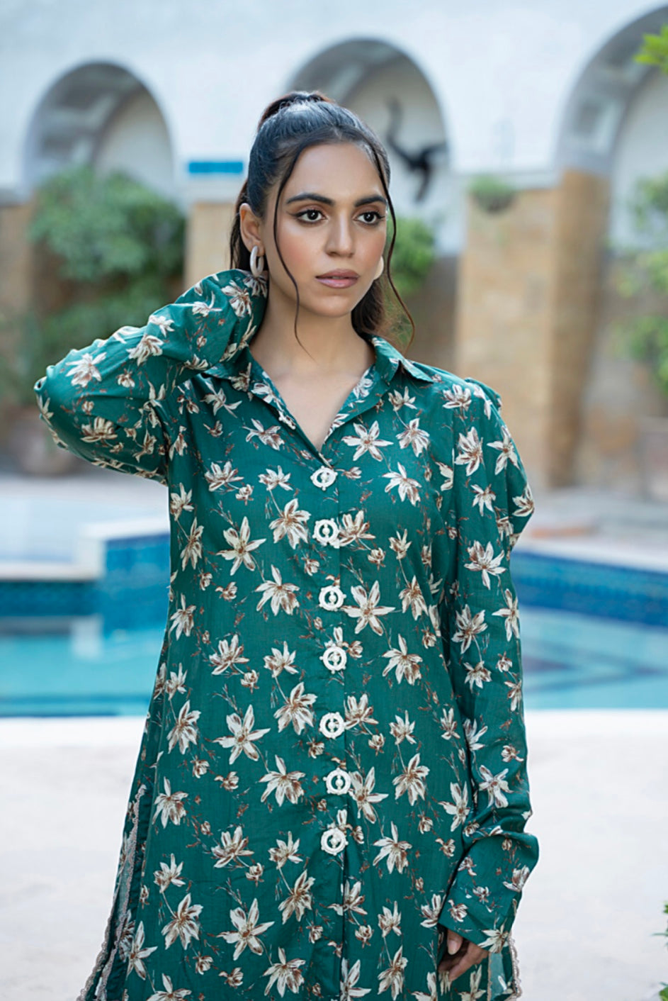 Identic Separates By Regalia Textiles Printed Linen Suits Unstitched 2 Piece RTPL-D-07 - Winter Collection