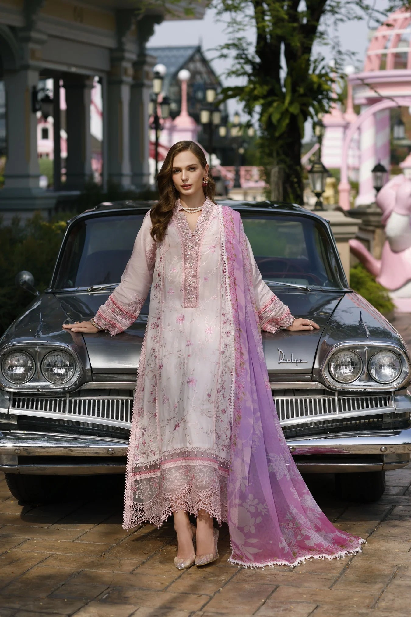 Noor By Saadia Asad Embroidered Lawn Suits Unstitched 3 Piece D07 - Fauna
