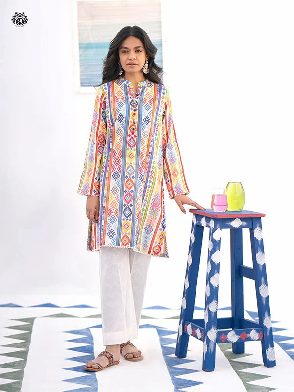 Mia digital Printed Lawn Unstitched 2 piece dress - GM2401A8