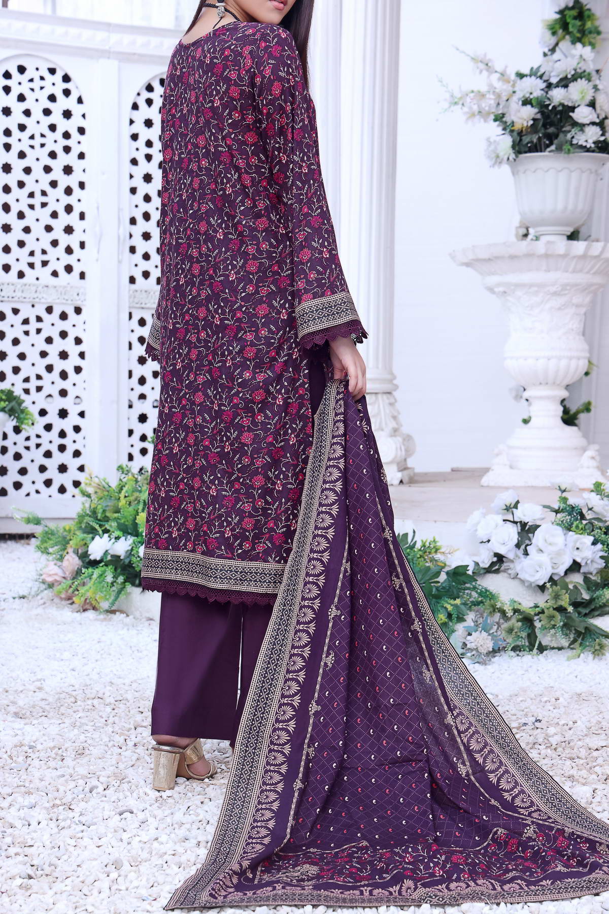 Daman By VS Textiles Printed Lawn Suits Unstitched 3 Piece VS23-805-A - Summer Collection