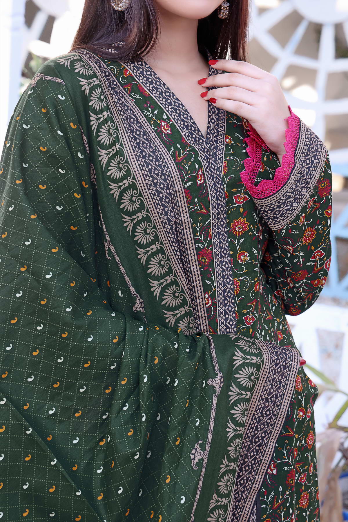 Daman By VS Textiles Printed Lawn Suits Unstitched 3 Piece VS23-805-B - Summer Collection