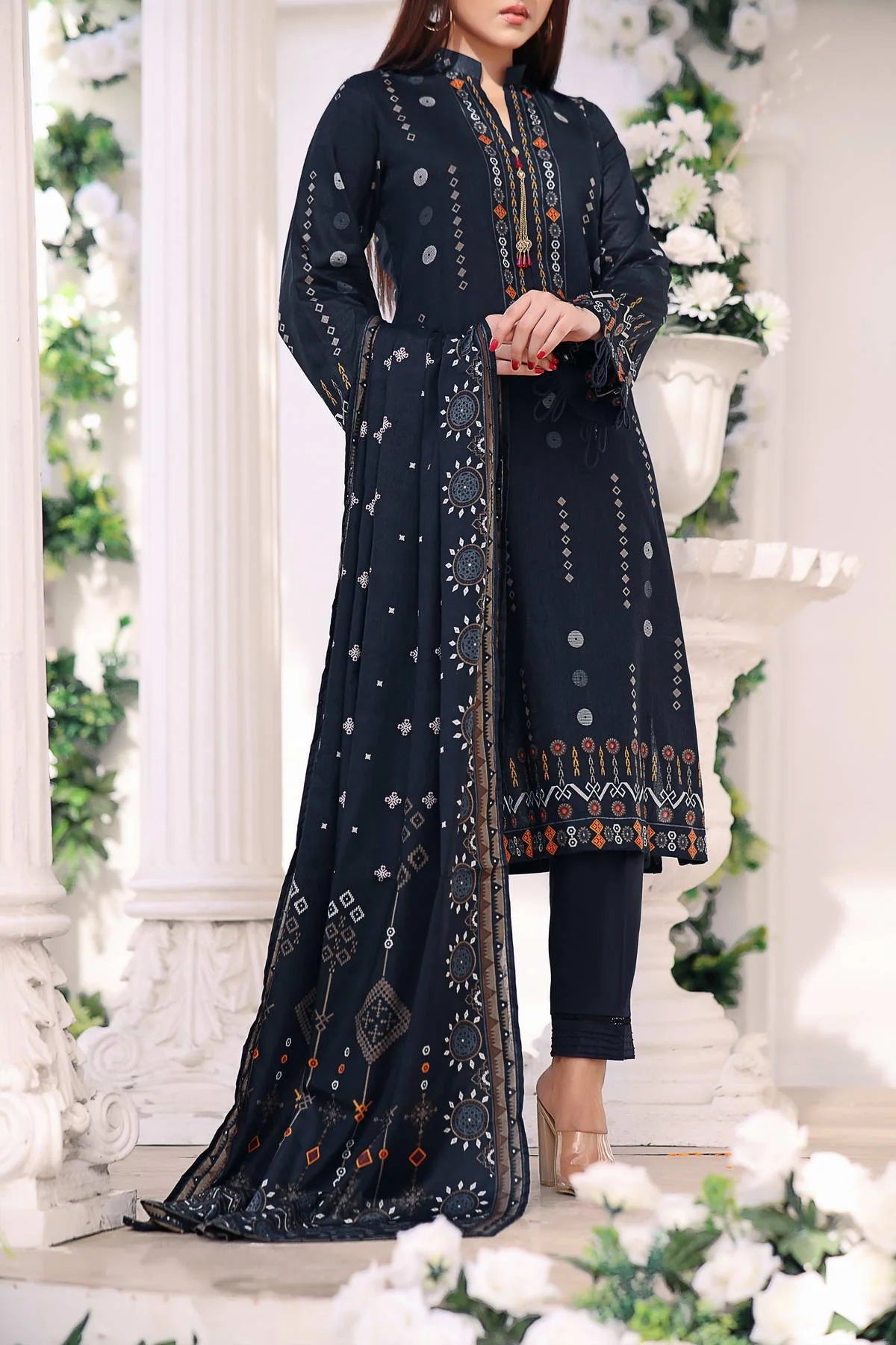 Daman By VS Textiles Printed Lawn Suits Unstitched 3 Piece VS23-806-B - Summer Collection
