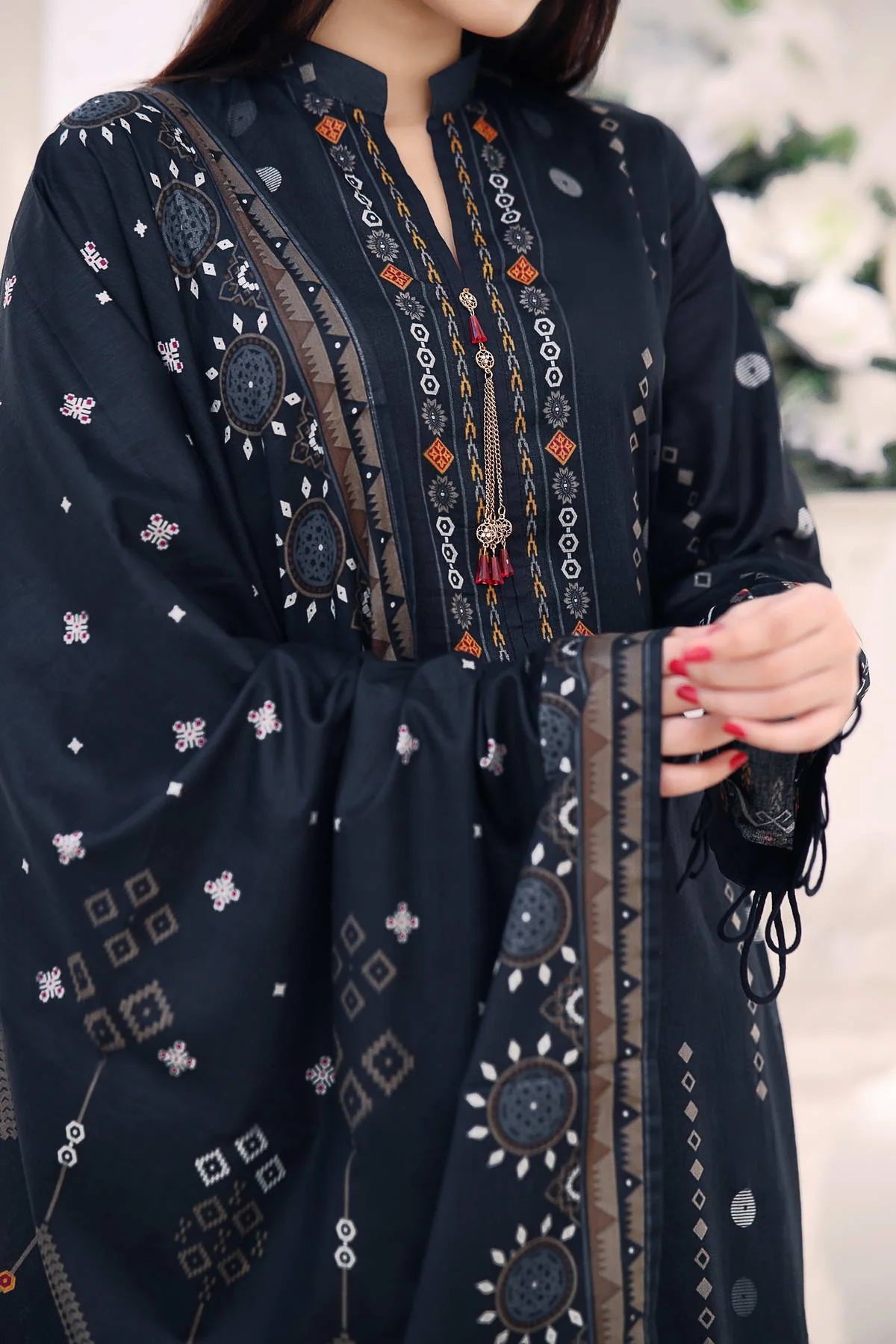 Daman By VS Textiles Printed Lawn Suits Unstitched 3 Piece VS23-806-B - Summer Collection