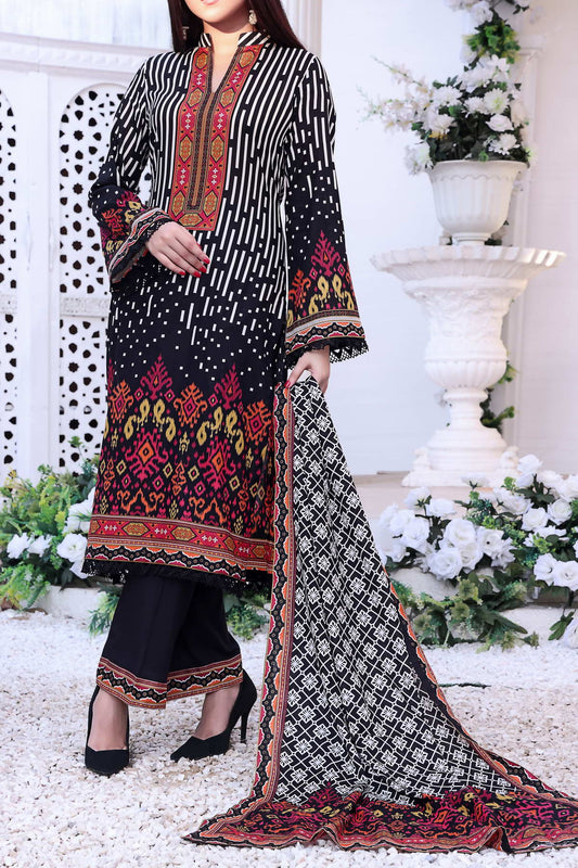 Daman By VS Textiles Printed Lawn Suits Unstitched 3 Piece VS23-808-A - Summer Collection