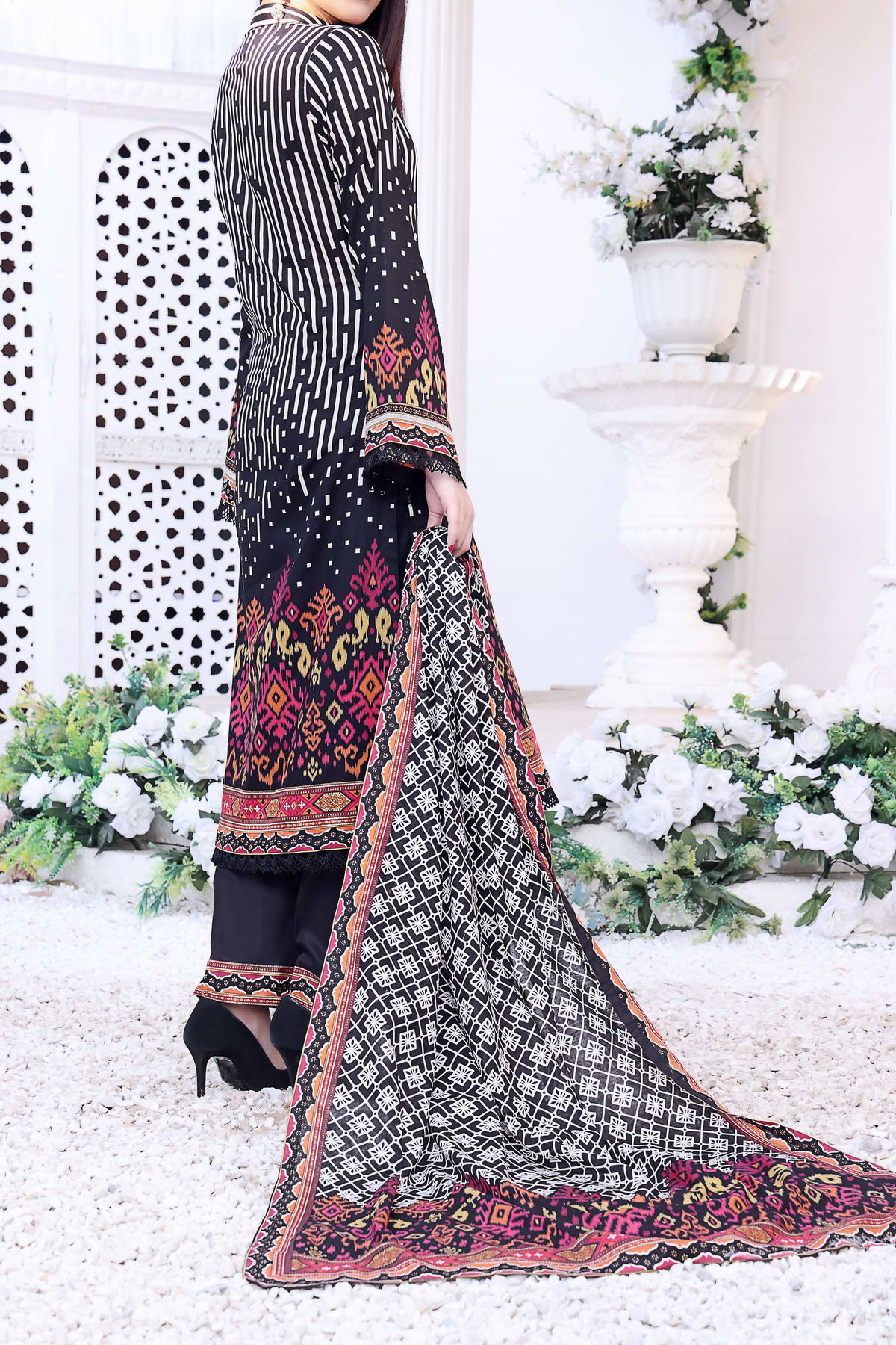 Daman By VS Textiles Printed Lawn Suits Unstitched 3 Piece VS23-808-A - Summer Collection