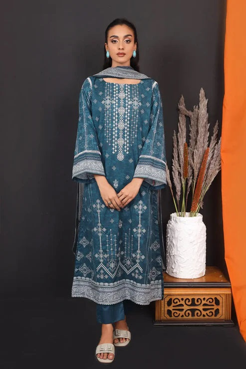 Kotor by Rashid Textile Embroidered Lawn Unstitched 3 Piece Dress - RTC-8134