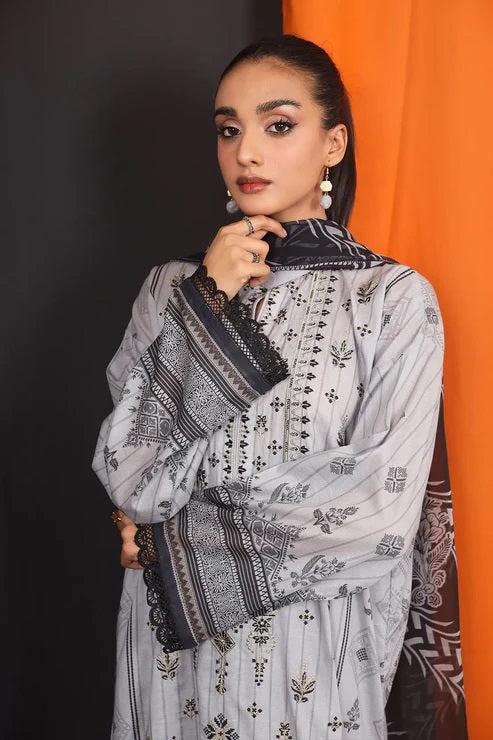 Kotor by Rashid Textile Embroidered Lawn Unstitched 3 Piece Dress - RTC-8140