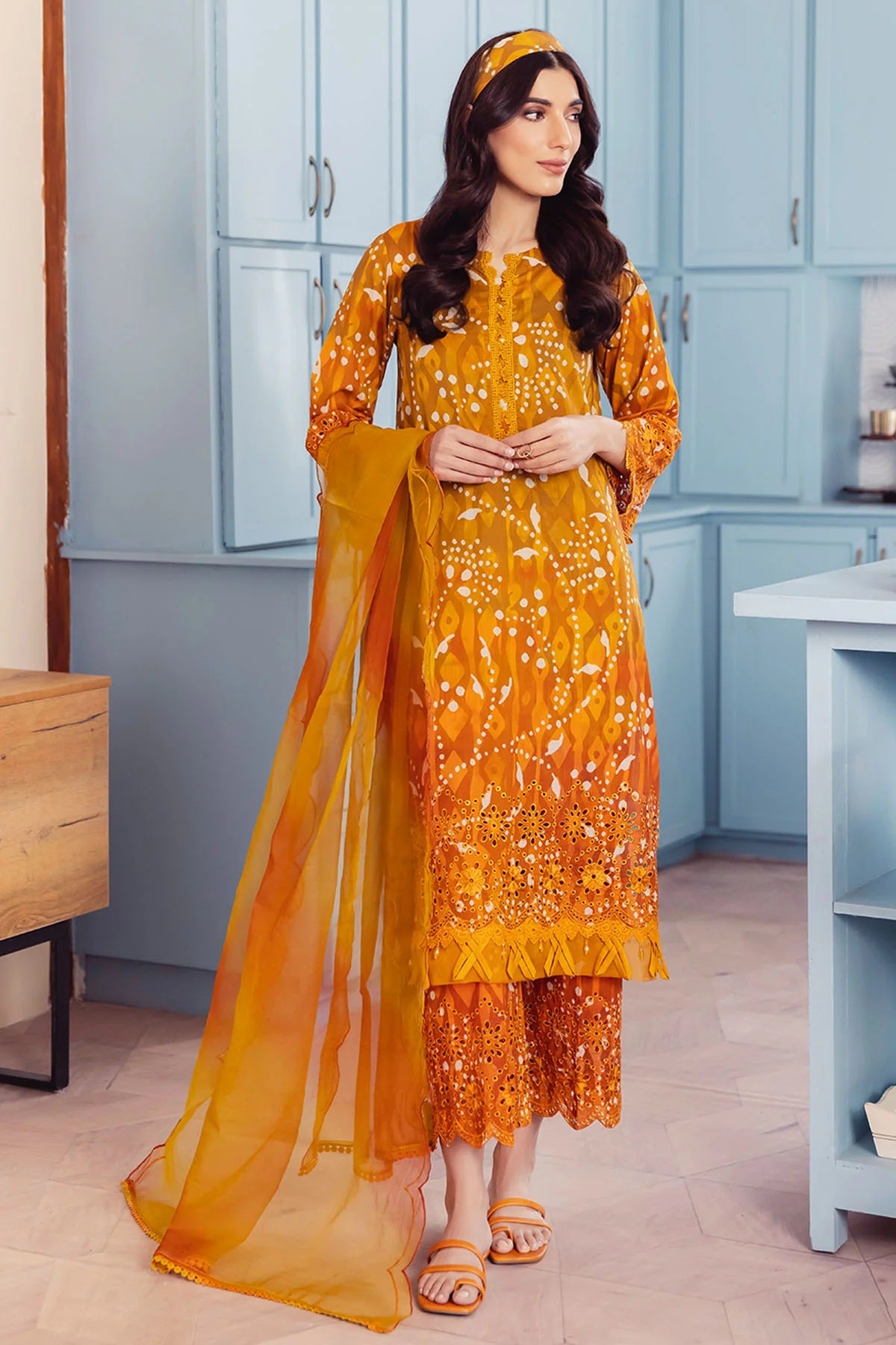 Ballerina By Nureh Embroidered Chikankari Lawn Suits Unstitched 2 Piece NU2- 82