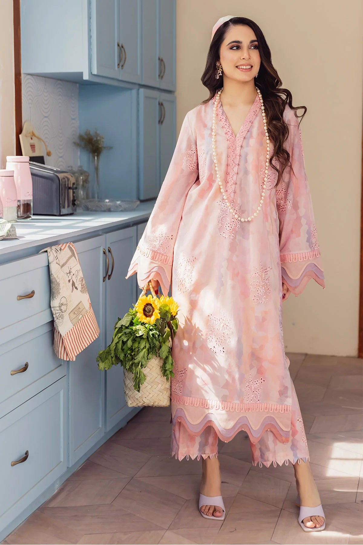 Ballerina By Nureh Embroidered Chikankari Lawn Suits Unstitched 2 Piece NU2- 83