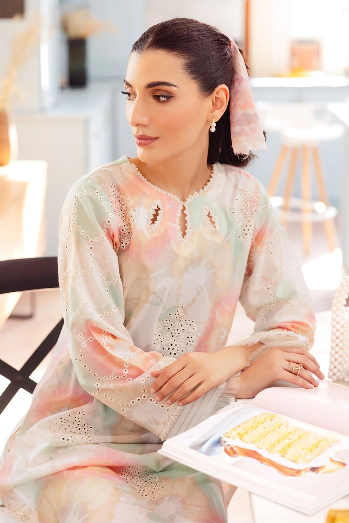 Ballerina By Nureh Embroidered Chikankari Lawn Suits Unstitched 2 Piece NU2- 84