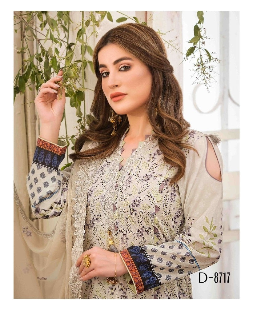 Selene by Tawakkal Embroidered Lawn 3 Piece Unstitched - TSL-D8717