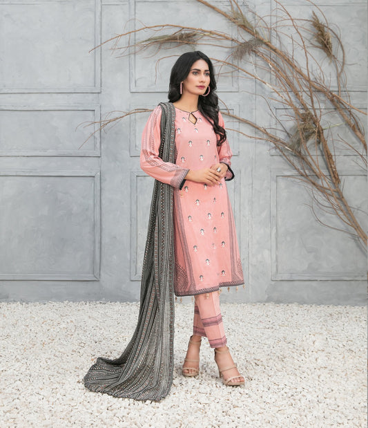 Devina by Tawakkal Embroidered Lawn Dress 3 Piece Unstitched - D-8743