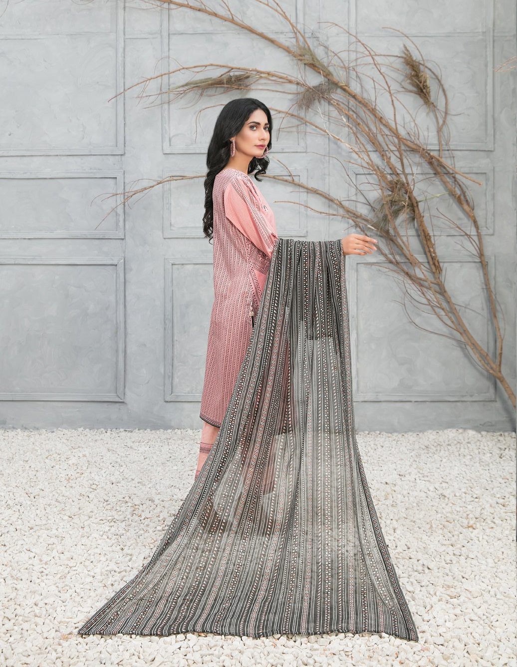 Devina by Tawakkal Embroidered Lawn Dress 3 Piece Unstitched - D-8743