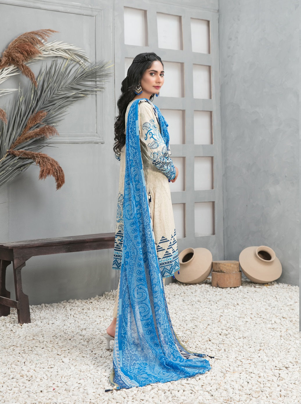 Devina by Tawakkal Embroidered Lawn Dress 3 Piece Unstitched - D-8744