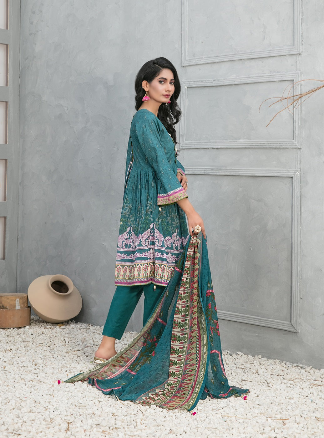 Devina by Tawakkal Embroidered Lawn Dress 3 Piece Unstitched - D-8745