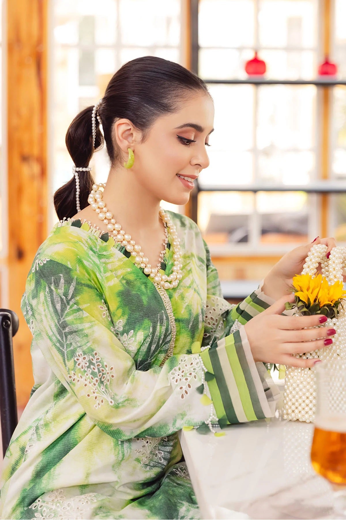 Ballerina By Nureh Embroidered Chikankari Lawn Suits Unstitched 2 Piece NU2- 87