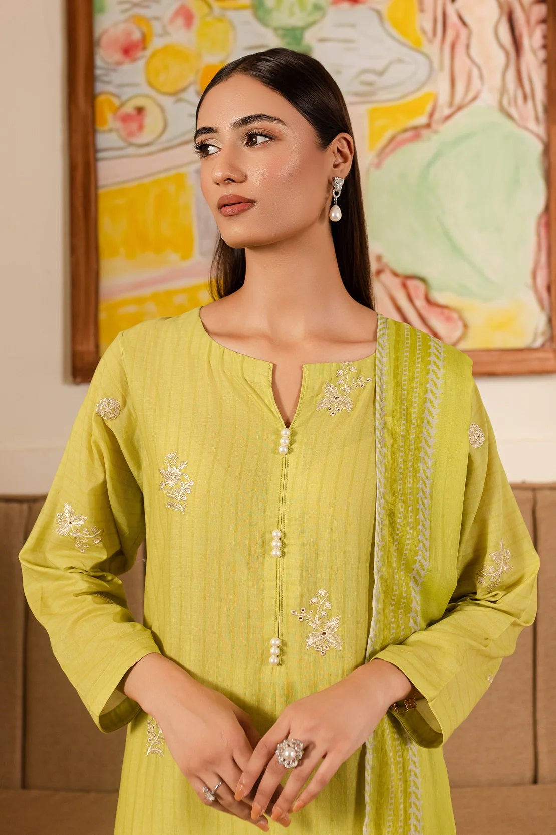 Ripple by Rashid Textile Embroidered Lawn 3 piece Unstitched Dress - REL-8892
