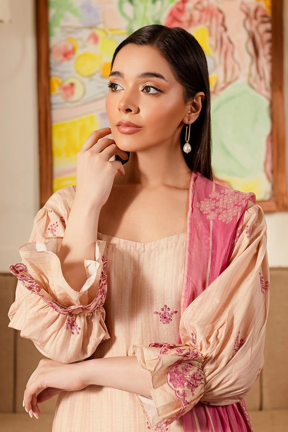 Ripple by Rashid Textile Embroidered Lawn 3 piece Unstitched Dress - REL-8893