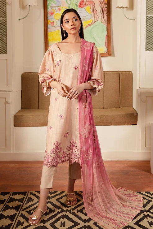 Ripple by Rashid Textile Embroidered Lawn 3 piece Unstitched Dress - REL-8893
