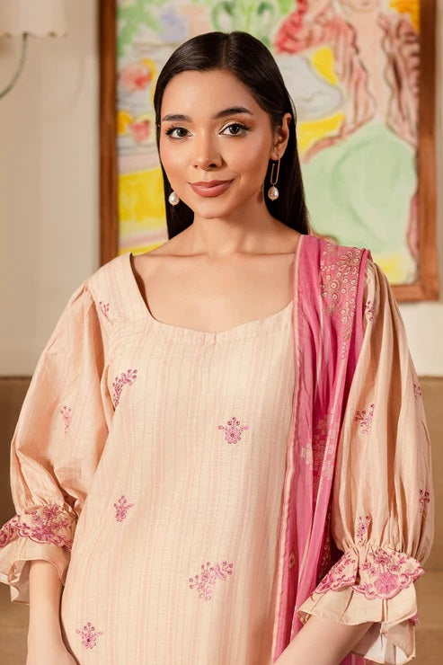 Ripple by Rashid Textile Embroidered Lawn 3 piece Unstitched Dress - REL-8893