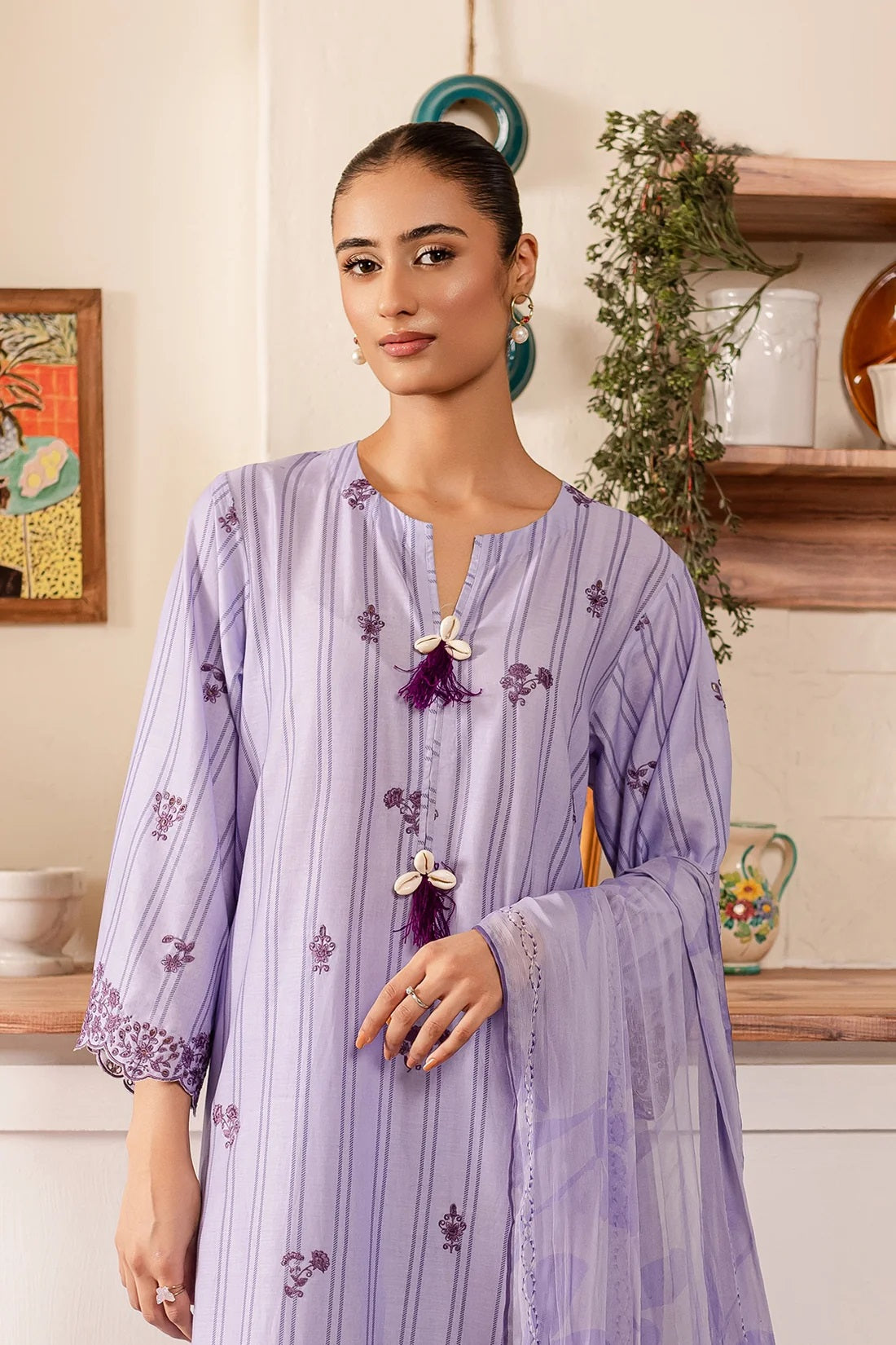 Ripple by Rashid Textile Embroidered Lawn 3 piece Unstitched Dress - REL-8894
