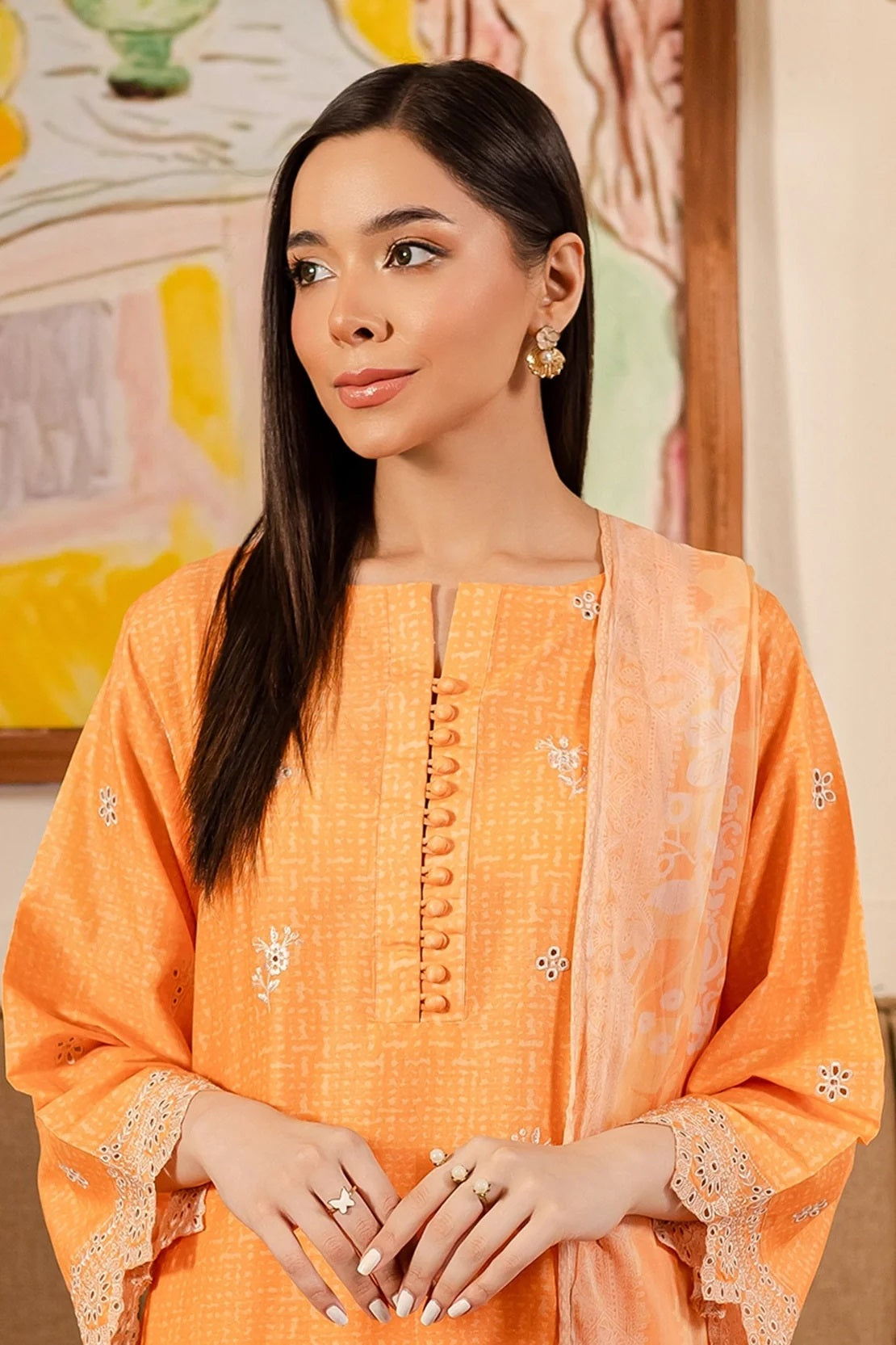 Ripple by Rashid Textile Embroidered Lawn 3 piece Unstitched Dress - REL-8896
