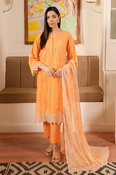 Ripple by Rashid Textile Embroidered Lawn 3 piece Unstitched Dress - REL-8896