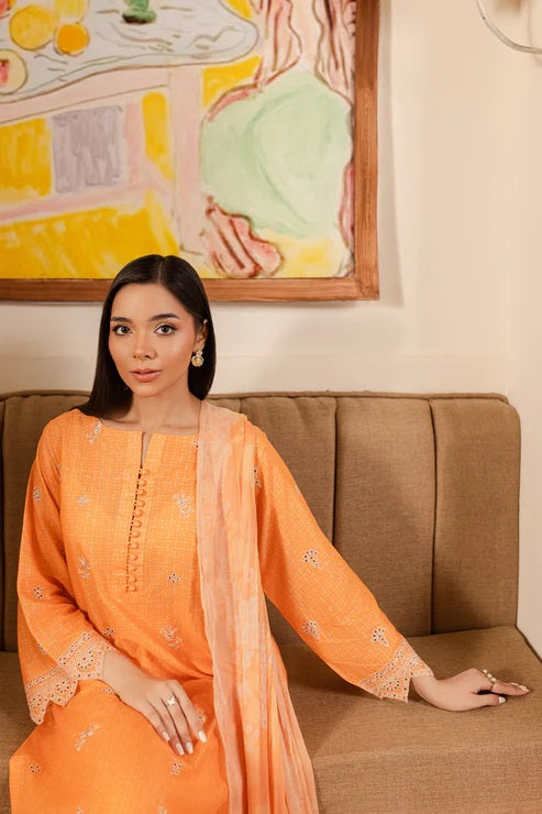 Ripple by Rashid Textile Embroidered Lawn 3 piece Unstitched Dress - REL-8896