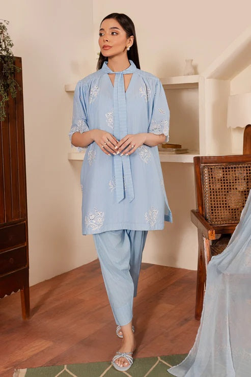 Ripple by Rashid Textile Embroidered Lawn 3 piece Unstitched Dress - REL-8897