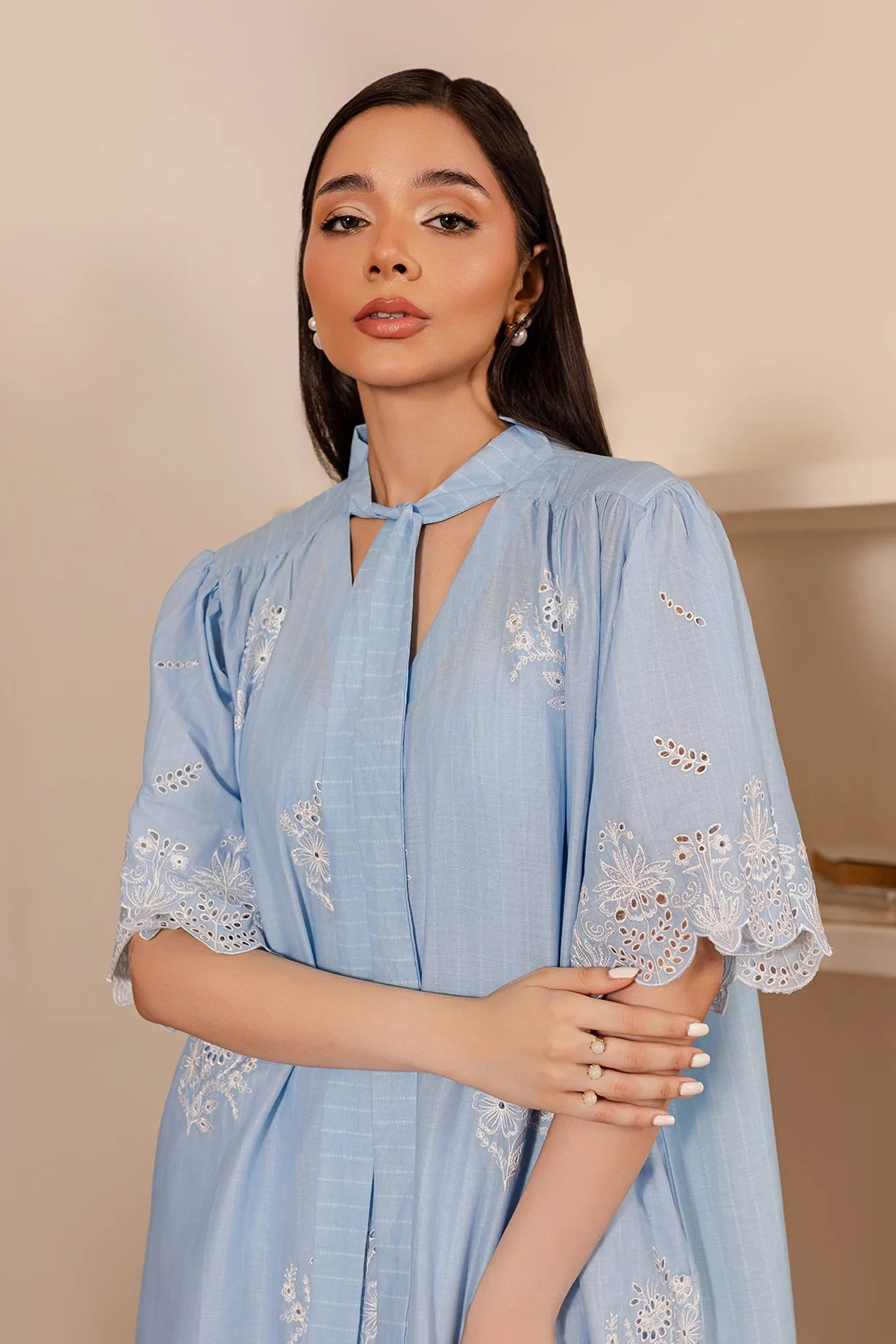 Ripple by Rashid Textile Embroidered Lawn 3 piece Unstitched Dress - REL-8897